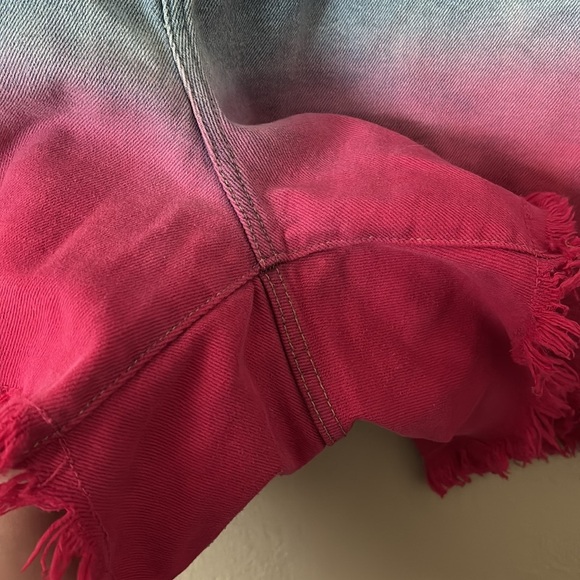 Lane Bryant Signature Fit Denim Boyfriend Midi Short Plus Size Patriotic Size 20 - Picture 2 of 8